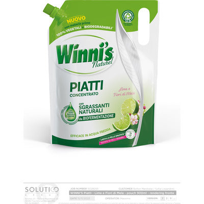 WINNIS DISHES ECO-REFILL LIME ML.900