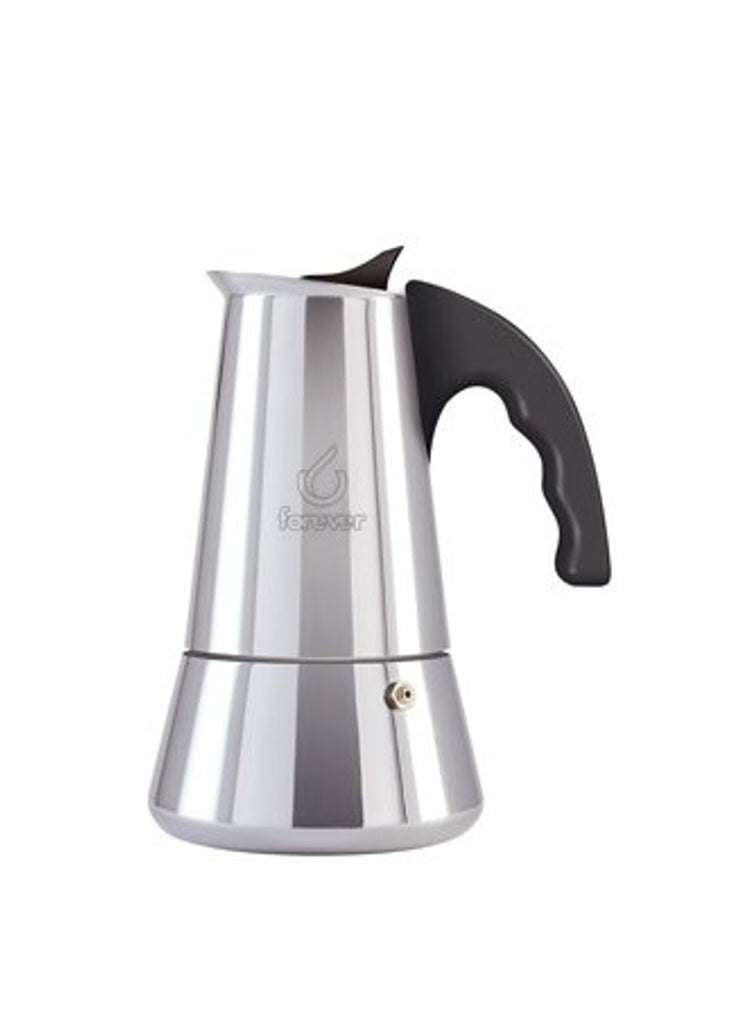 CAFFETTIERA FOREVER INDUZIONE MISS CONNY 6 TZ IN ACCIAIO INOX MOKA
