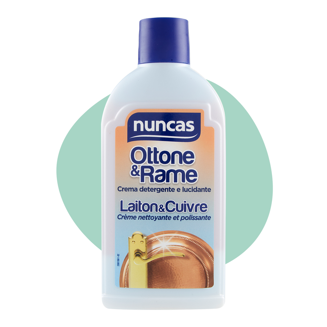 NUNCAS OTTONE E RAME CREMA DETERGENTE E LUCIDANTE - 250ML