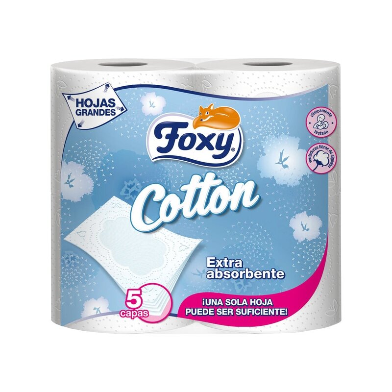 CARTA IGIENICA FOXY COTTON 5 VELI