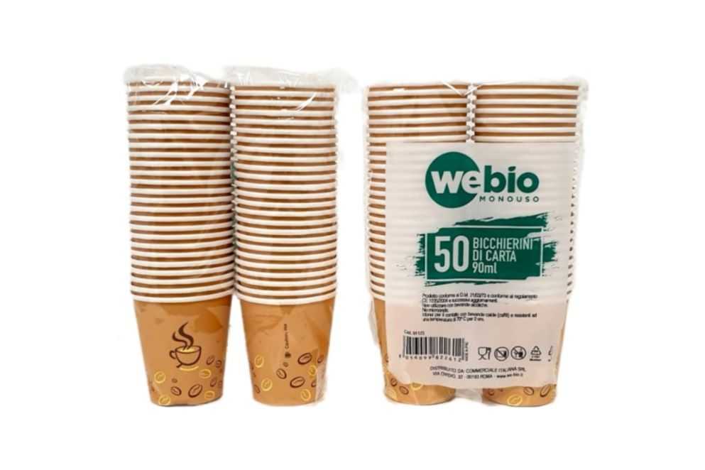 BICCHIERI CARTA BIO 90ML