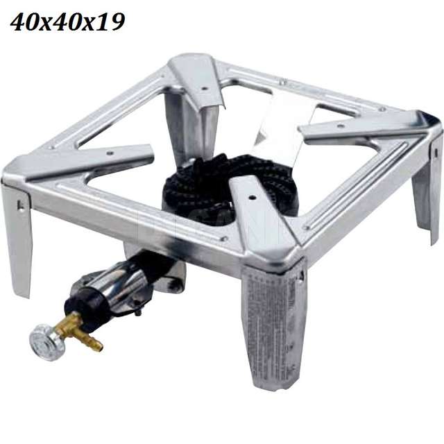 DRAGON STAINLESS STEEL COOKER 40X40X19 WITH CAST IRON BURNER