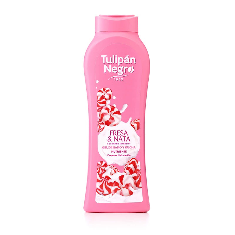 TULIPAN NEGRO BAGNOSCHIUMA FRESA Y NATA