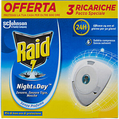 RAID NIGHT & DAY RICARICA TRIPLA