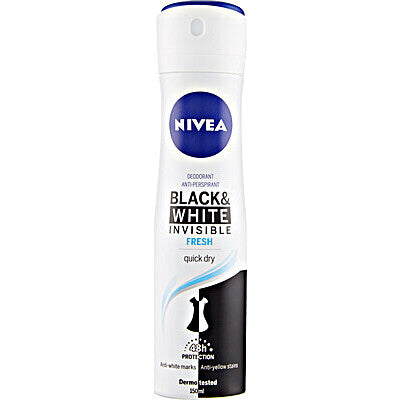 NIVEA DEO SPRAY BLACK &amp; W.FRESH ML.150