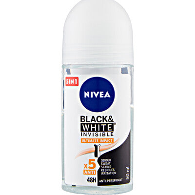 NIVEA DEOD. ROLL ON 50ML B&W ULTIMATE 83490