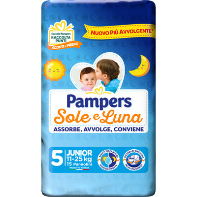 PAMPERS SOLE E LUNA JUNIOR 15 PCS