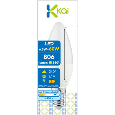 KAI OLIVA 806LM 6,5W-60W E14 NATURALE