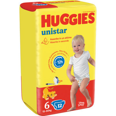 HUGGIES UNISTAR EXTRALARGE PZ.12