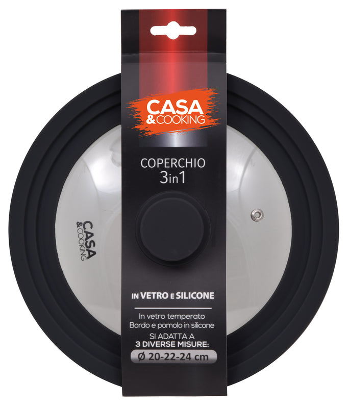 COPERCHIO VETRO E SILICONE CM20/22