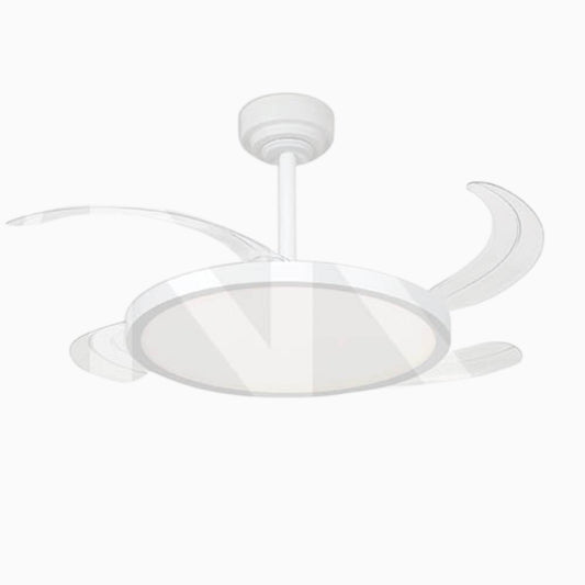 Ventilatore da soffitto ZVP4 con pale a scomparsa e luce LED 49 cm