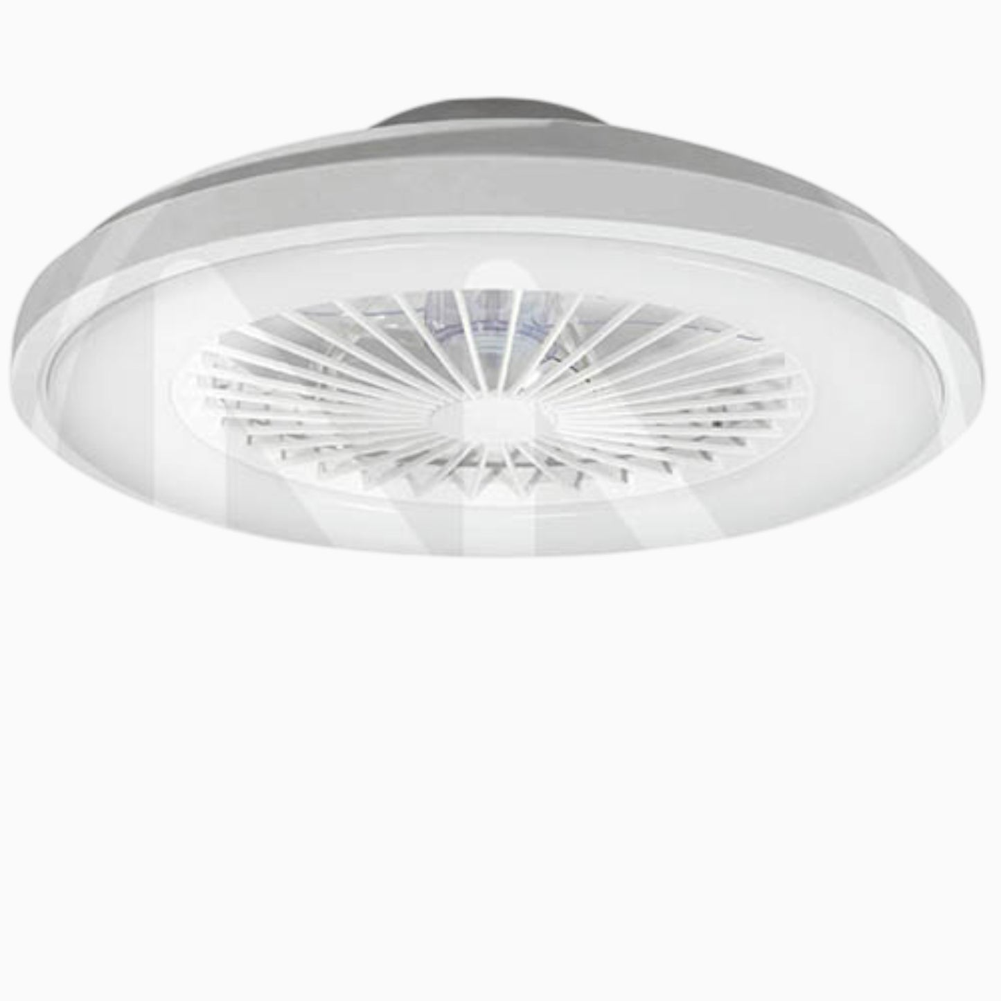 Ventilatore da soffitto a plafoniera ZVP6 con luce LED diametro 49 cm
