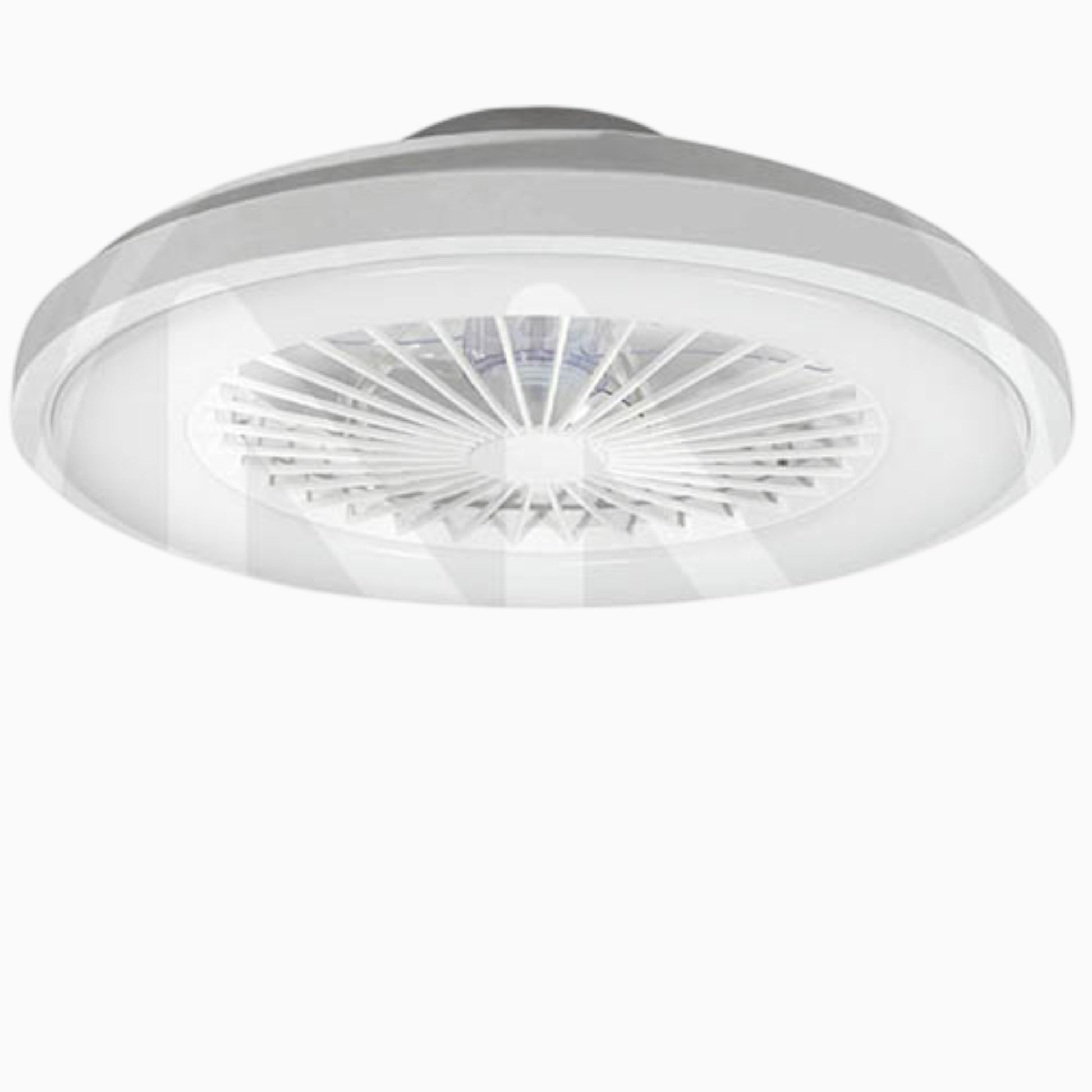 Ventilatore da soffitto a plafoniera ZVP6 con luce LED diametro 49 cm