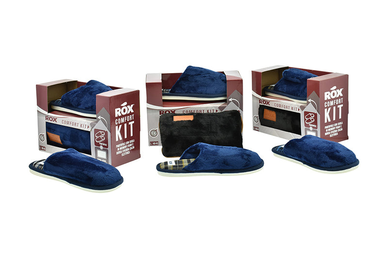 BORSA ACQUA CALDA ELETTRICA E PANTOFOLE UOMO