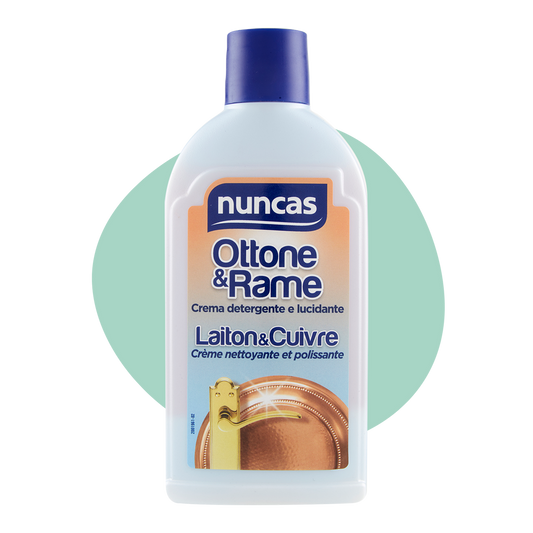 NUNCAS OTTONE E RAME CREMA DETERGENTE E LUCIDANTE - 250ML