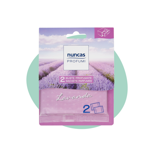 NUNCAS BUSTE PROFUMATE PER CASSETTI LAVANDA - 2 PEZZI