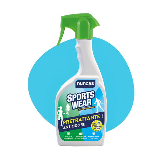 NUNCAS SPORTSWEAR PRETRATTANTE ANTIODORE CAPI A CONTATTO CON LA PELLE - 500ML