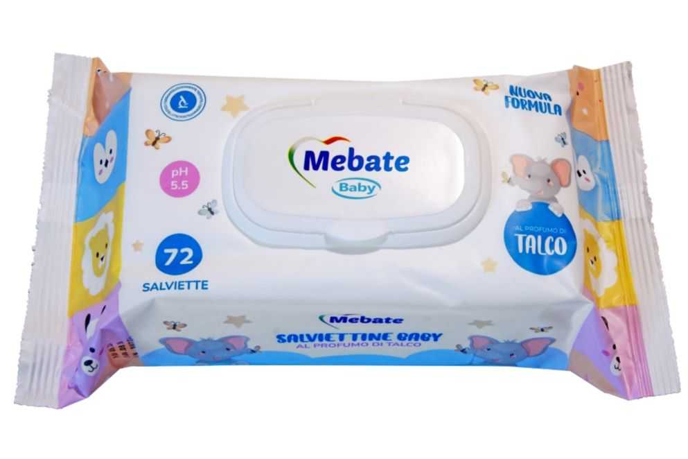 MEBATE BABY TALC WIPES pcs. 72