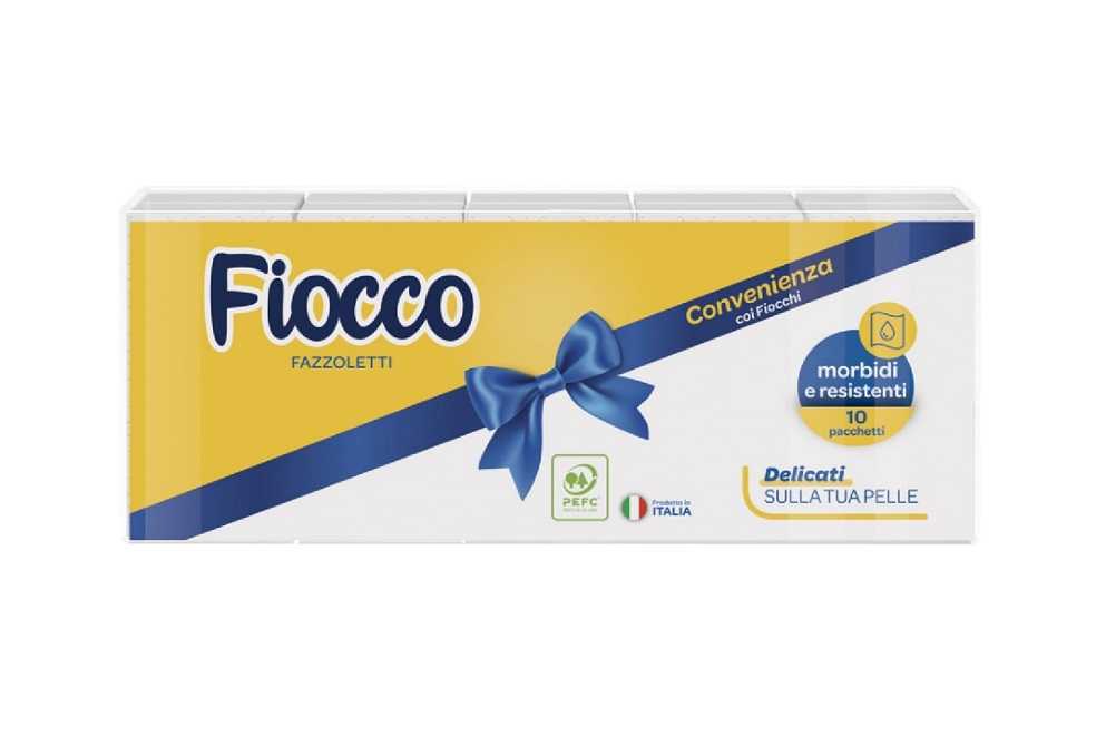 FIOCCO FAZZOLETTI 3veli pz. 10