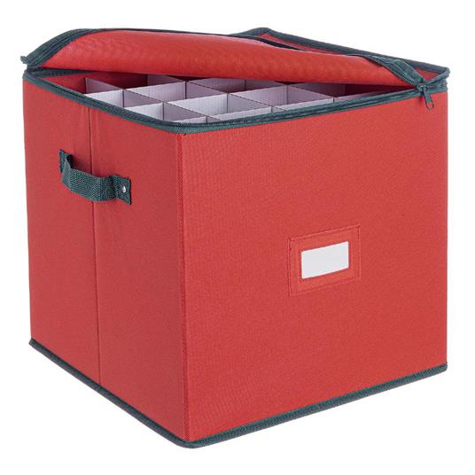 CONTENITORE TNT XMAS SFERE QUADRATO 33X33cm