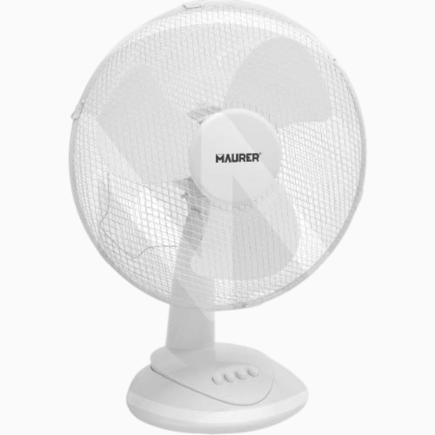 Ventilatore da tavolo Maurer 40 cm bianco a 3 velocità