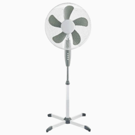 Ventilatore a piantana Maurer 40 cm 5 pale bianco e grigio