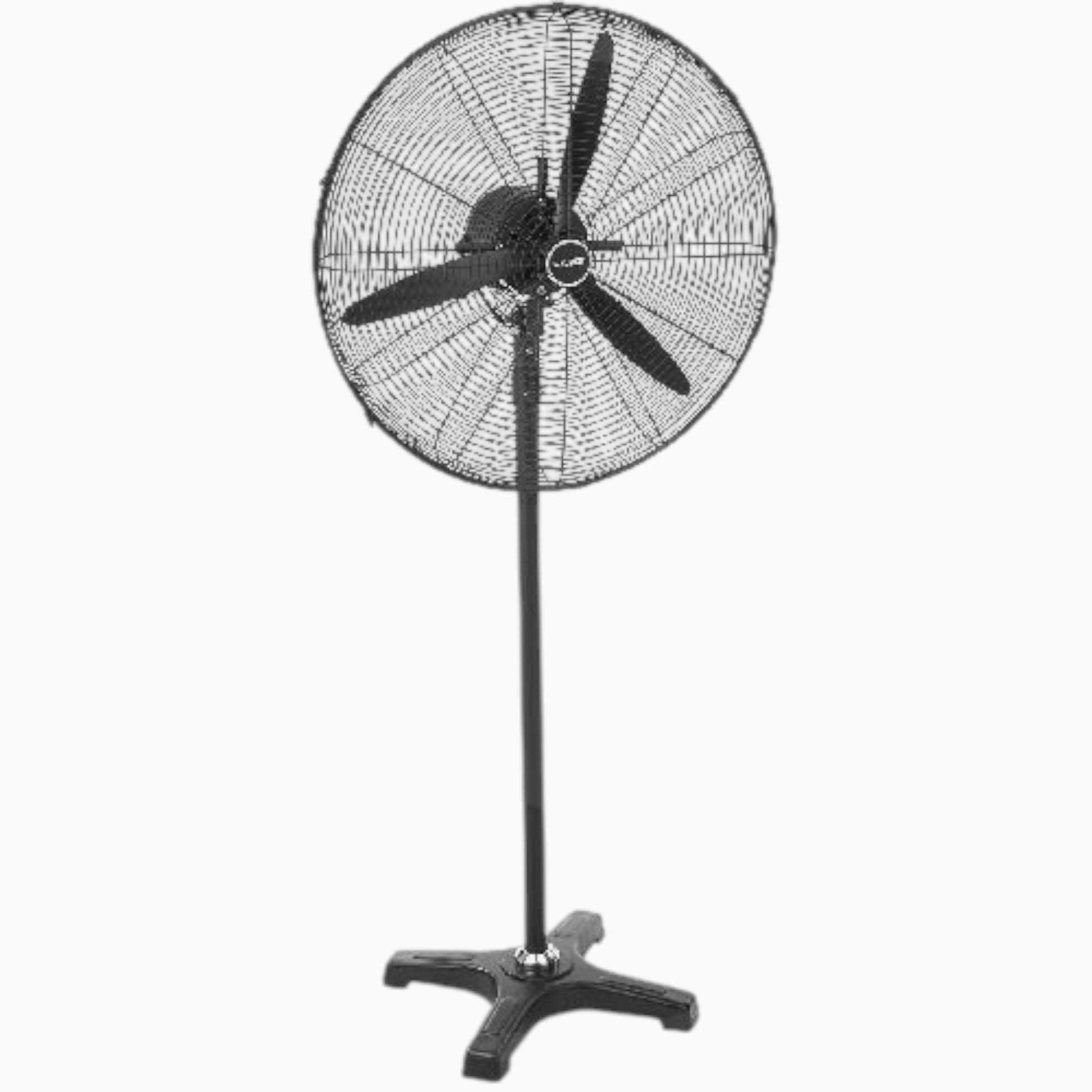 Ventilatore a piantana Maurer Dalia in acciaio nero diametro 66 cm