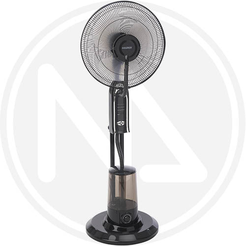 VENTILATORE A PIANTANA CON NEBULIZZATORE