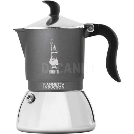 CAFFETTIERA FIAMMETTA INDUZIONE GRIGIA 4 TZ BIALETTI