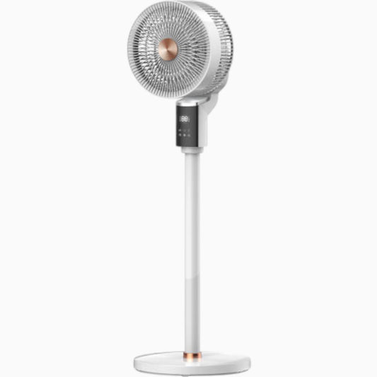 Ventilatore a piantana Maurer 25 cm bianco con display e telecomando