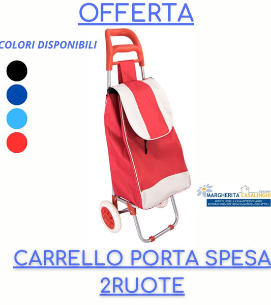 CARRELLO SPESA 2RUOTE 35x28x95cm