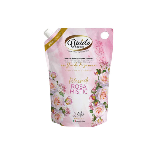 Sapone liquido mani Fluido Rosa Mistic ecoricarica da 2000 ml