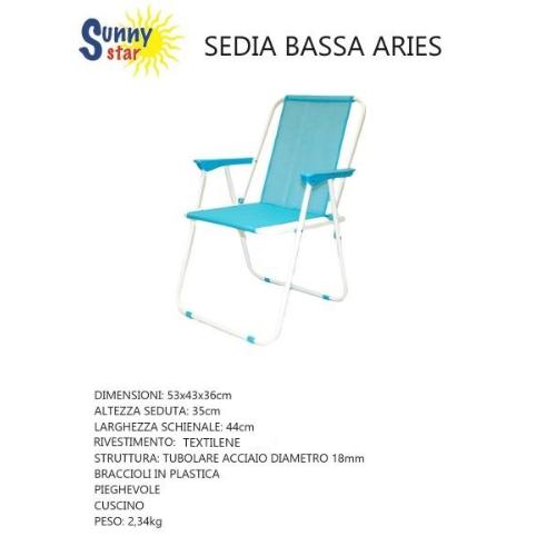 SEDIA ARES ACCIAIO BLUE