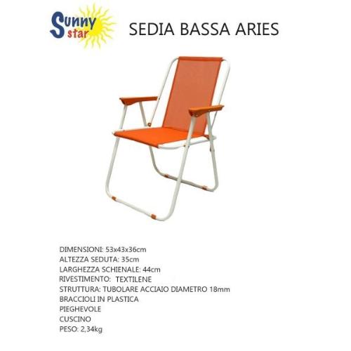 SEDIA ARES ACCIAIO ORANGE