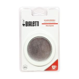 RICAMBIO 3 GUARNIZIONI + 1 FILTRO 12 TZ PER CAFFETTIERE BIALETTI