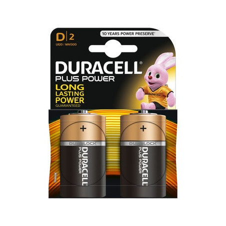 DURACELL PLUS POWER TORCIA D/2  2 PZ