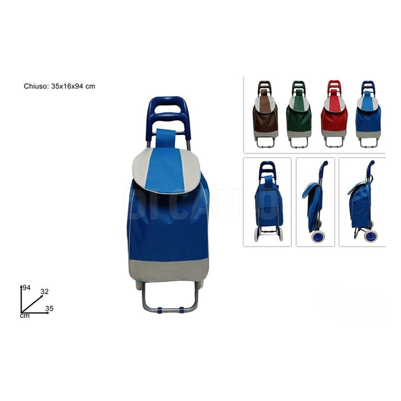 CARRELLO SPESA PAULI 25LT ASS.