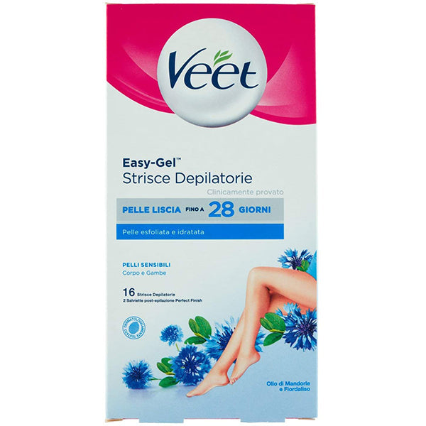 VEET BODY HAIR REMOVAL STRIPS SENS. 16 PCS