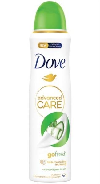 DOVE DEOD. SPRAY 150 ML ADV CARE GO FRESH CETRIOLO