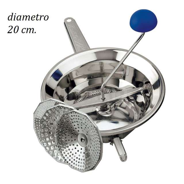 EMANUEL STAINLESS STEEL SMALL PASSATUTTO DIAMETER 20 WITH 3 OMAC FILTERS