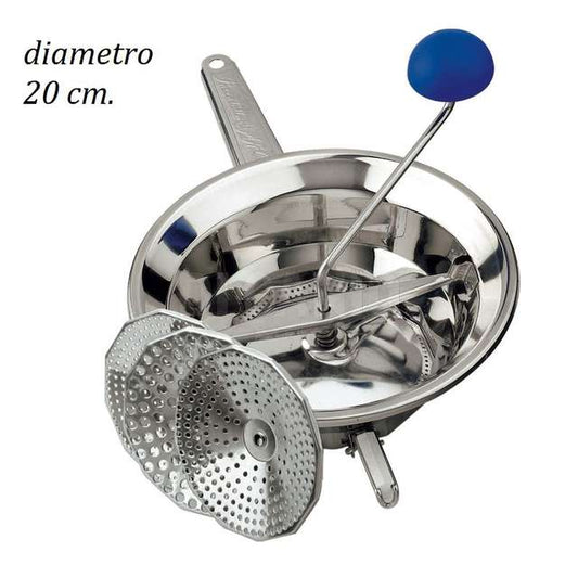 EMANUEL STAINLESS STEEL SMALL PASSATUTTO DIAMETER 20 WITH 3 OMAC FILTERS