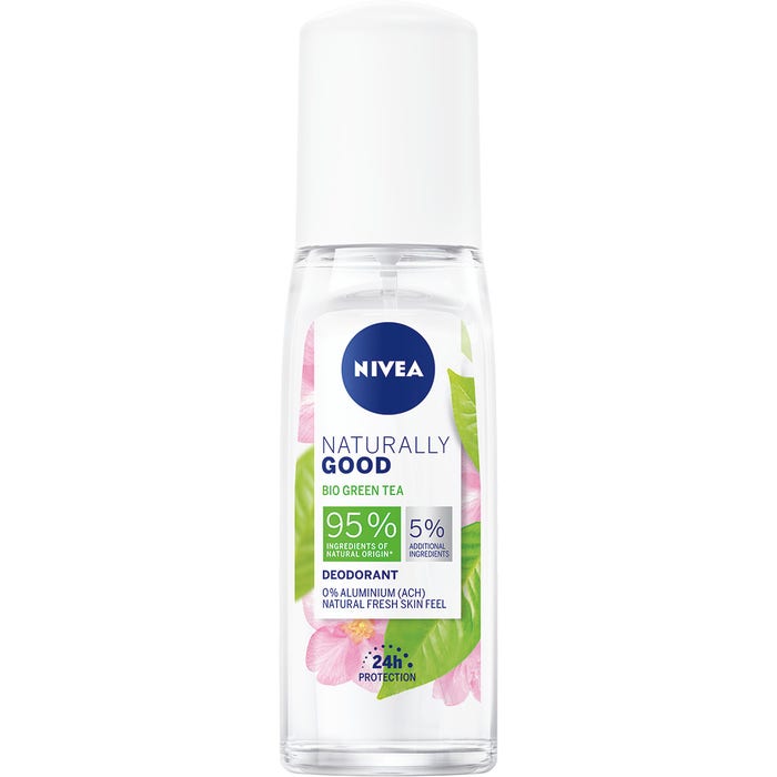 NIVEA DEODORANTE VAPO NATURALLY GOOD BIO GREEN TEA 75ML