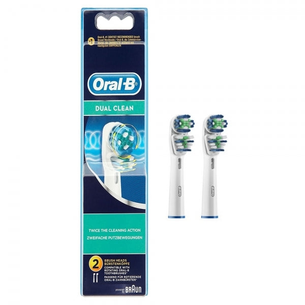 ORAL B DUAL CLEAN TESTINE DI RICAMBIO