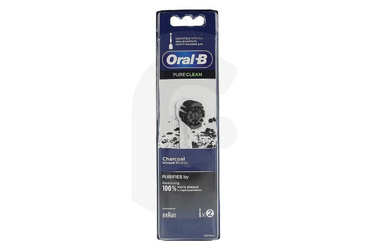 SPAZZOLINO ELETTRICO ORALB PURE CLEAN CHARCOAL X 2