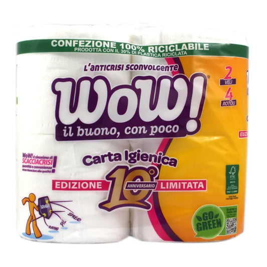 CARTA IGIENICA WOW 2 VELI