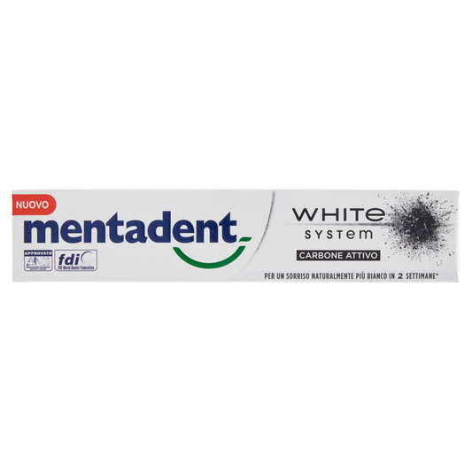 MENTADENT WHITE SYSTEM CARBONE 75ML