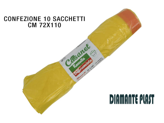 SACCO DIFFERENZIATA GIALLOCM. 72X110 LT. 110