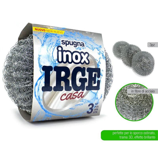 IRGE SPUGNA ACCIAIO 2PZ
