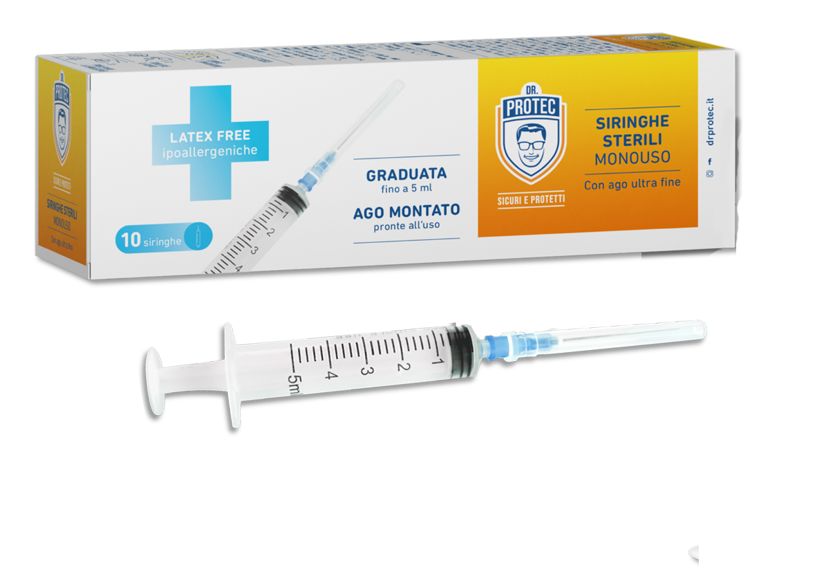 PROTEC SYRINGE M/USE STERILE 5ML