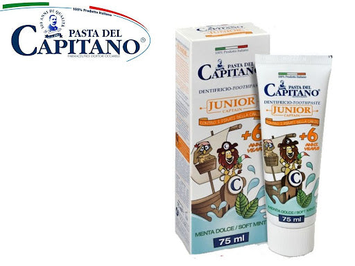 PASTA DEL CAPITANO JUNIOR 6+ MENTA DOLCE 75ML